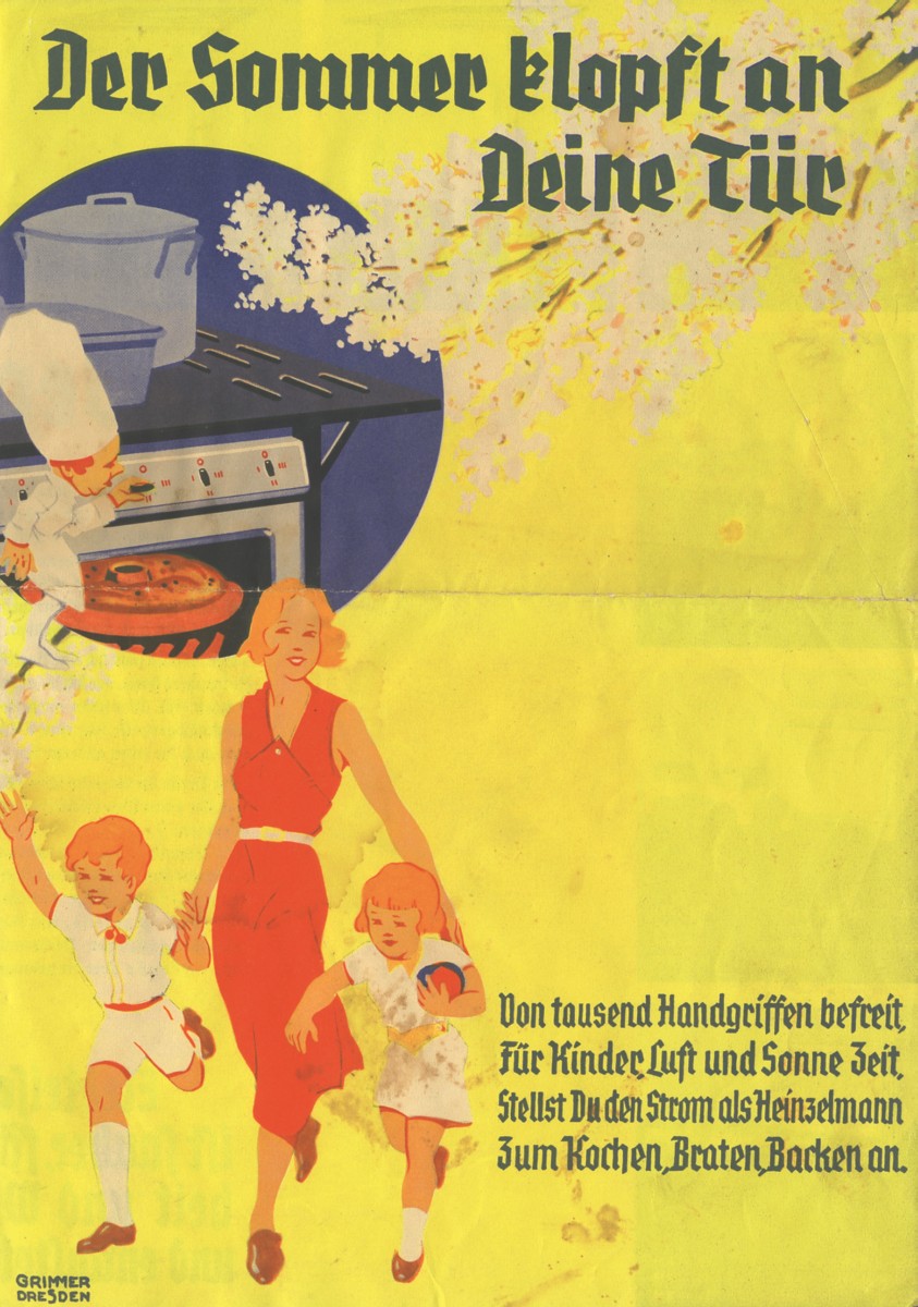 Der Sommer klopft an deine Tür (Faltblatt vor 1933 Elektrogemeinschaft MfE)