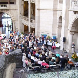 Ausstellungseröffung Blauer Faden