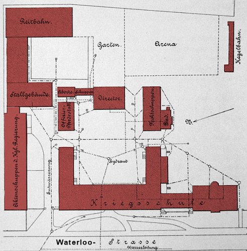 Grundriss der Kriegsschule 1896